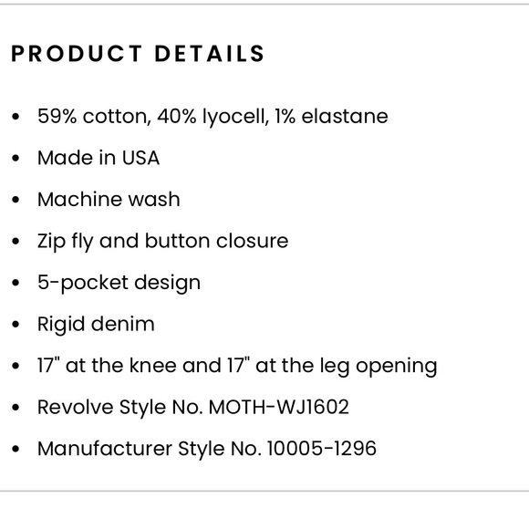 MOTHER The Kick It in Never Let Go size 29 NWOT - Picture 14 of 14